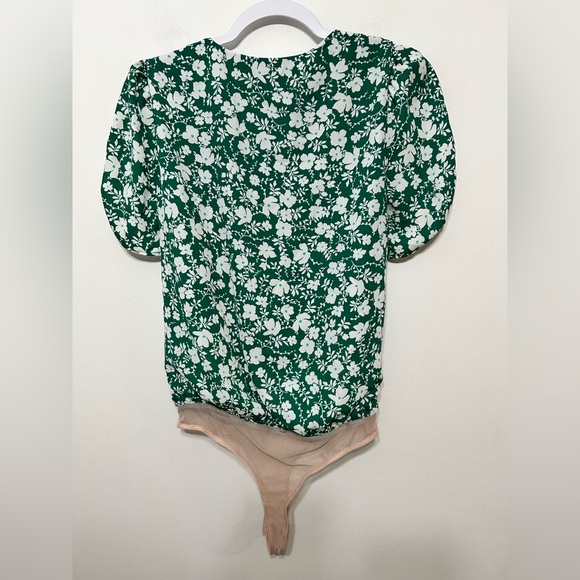 ASTR The Label Floral Wrap Front Surplice Bodysuit - Picture 9 of 16